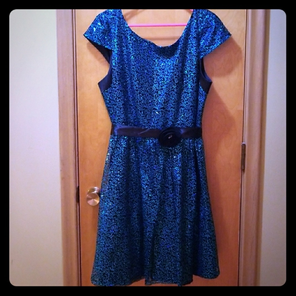 Sequin dress.
